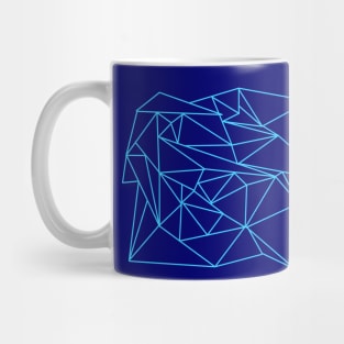 Blue triangles Mug